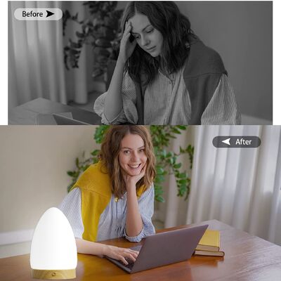 Harga bagus Lampu Terapi Sinar Matahari Kecerahan yang Dapat Disesuaikan 2700K 4000K 6000K Lampu Sad Meja Dengan Remote on line