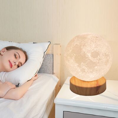 Bom preço Lâmpada de Terapia de Luz Diurna Dimmable com 2700K-6000K temperatura de cor e controle remoto Luz em forma de lua on-line