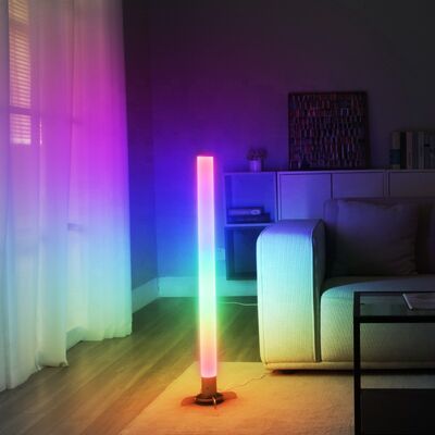 سعر جيد ضوء مزاج RGB ينبعث بزاوية 360 درجة مع جهاز تحكم عن بعد، مصباح LED قائم 24 وات لديكور المنزل الحديث الانترنت