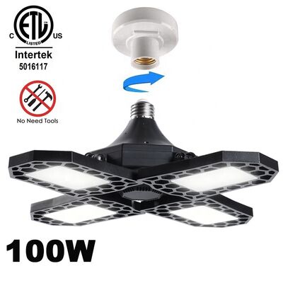 Giá tốt 100W đèn LED biến dạng đèn nhà để xe nhôm LED đèn nhà để xe IP66 trực tuyến