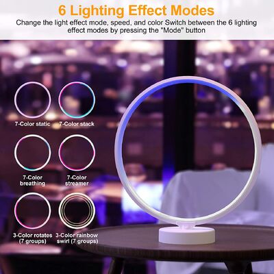 Bon prix Lampe de chevet ronde 85V - 265V 2700K Lampe de table d'ambiance pour la maison et les fêtes en ligne