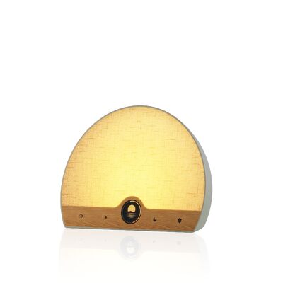 Buen precio 10000 LUX Lámpara de terapia de luz de despertador de luz aprobada CE Relojes de alarma de luz 24W en línea