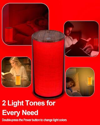 Buen precio Luz nocturna portátil recargable para ayudar a dormir, luz roja personalizable en línea