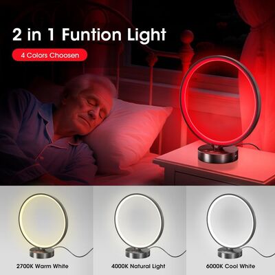 Good price VALED Circular 670nm Red Light Sleep Aid Lamp with Remote Control and Customizable Light Modes online