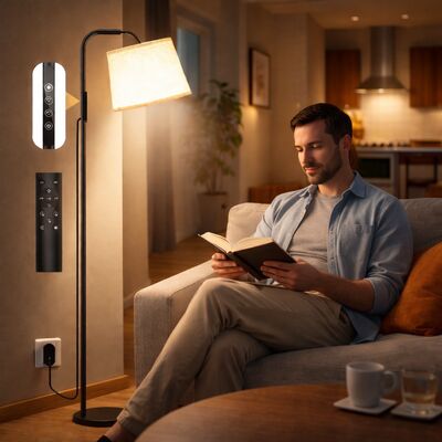 Giá tốt 10000 Lux Phương pháp trị liệu ánh sáng Đèn đứng điều khiển từ xa Đèn sàn đầy đủ quang phổ 24W trực tuyến