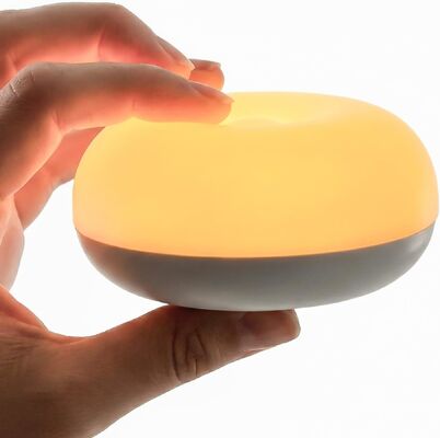 Buen precio Luz de noche para bebé, luz de huevo para guardería sin luz azul para lactancia, diseño abatible, suave sin BPA, 3 colores y atenuación, luz nocturna portátil recargable táctil para niños pequeños en línea