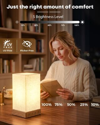 Хорошая цена Светотерапевтическая лампа VALED, 10 000 люкс, без УФ-излучения, с 5 уровнями яркости и 3 цветовыми температурами онлайн